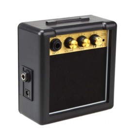 GT-5W Portable Mini Electric Guitar Amplifier Black and Golden  Suitable for Acoustic and Electric Guitars Not for Bass