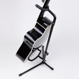 Glarry Tubular Acoustic/Electric Bass Guitar Stand Holder Black