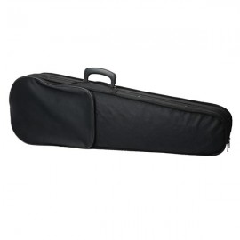 Durable Cloth Fluff Triangle Shape Case with Beige Lining for 4/4 Violin Black